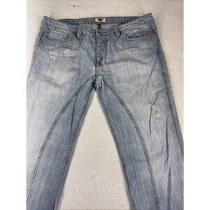 VTG Antik Jeans Mens‎ 38 USA Made Western Embroidered Distressed Bootcut Y2K